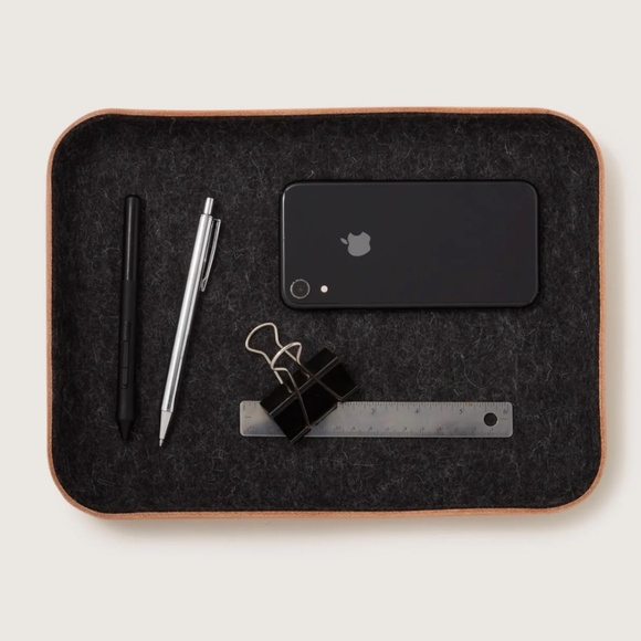 Graf Lantz Kawabon Leather/Merino Wool Large Tray